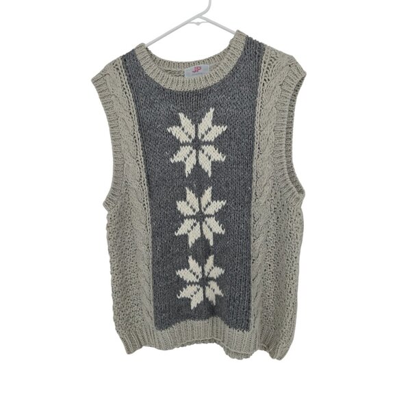 VTG 80’s JP Collection Size 18/20 Womens Sweater Vest Cable Knit Top - Picture 1 of 4